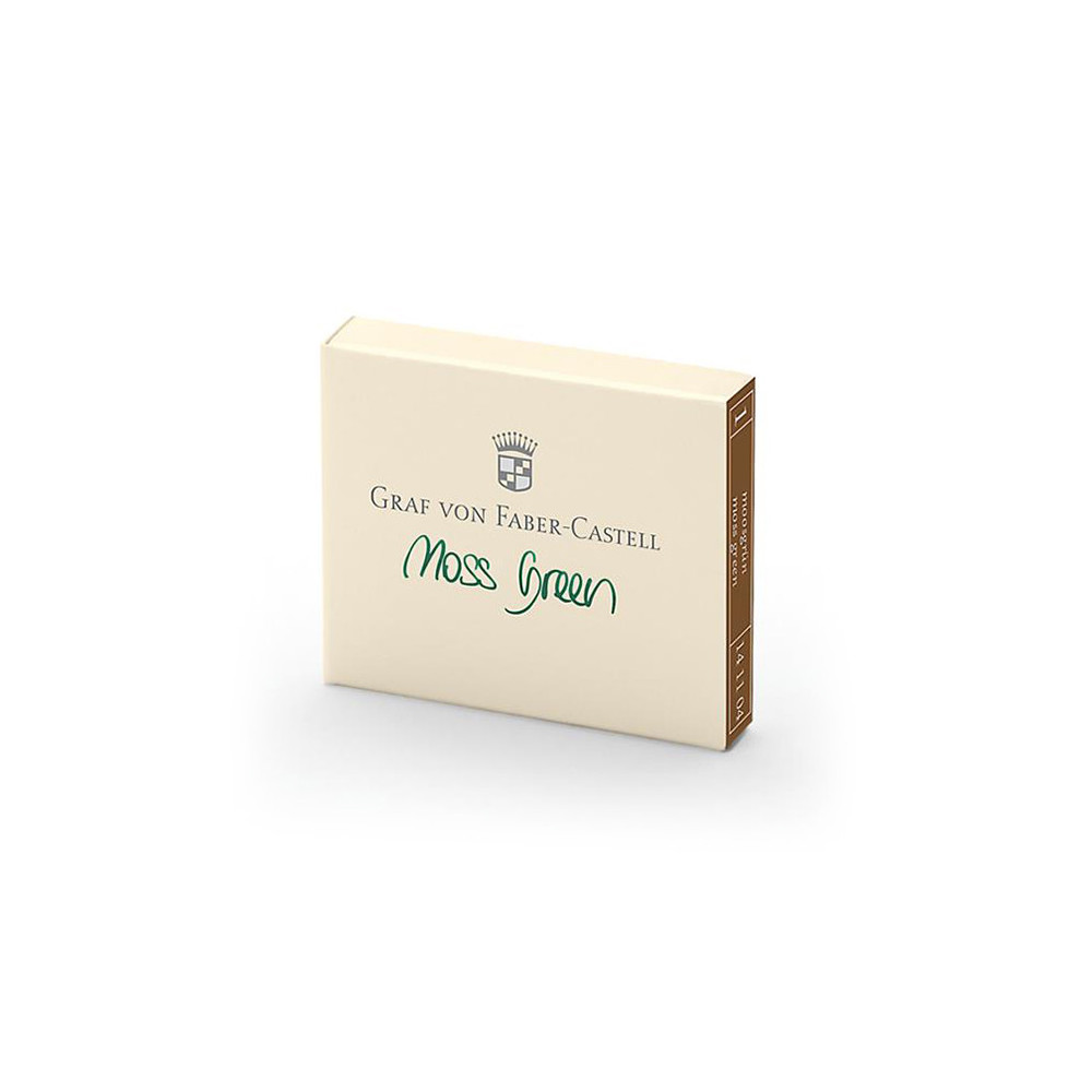 Naboje do piór wiecznych - Graf Von Faber-Castell - Moss Green, 6 szt.