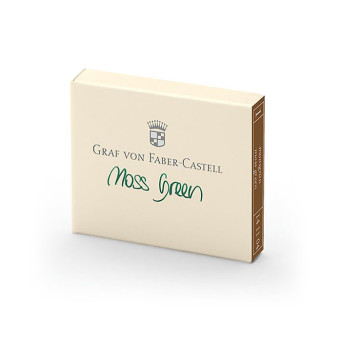 Naboje do piór wiecznych - Graf Von Faber-Castell - Moss Green, 6 szt.