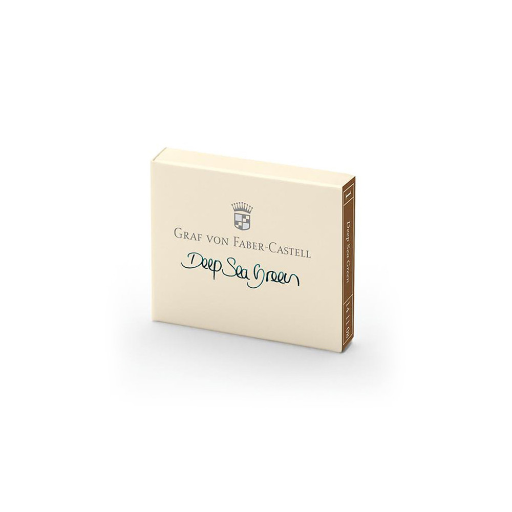 Naboje do piór wiecznych - Graf Von Faber-Castell - Deep Sea Green, 6 szt.