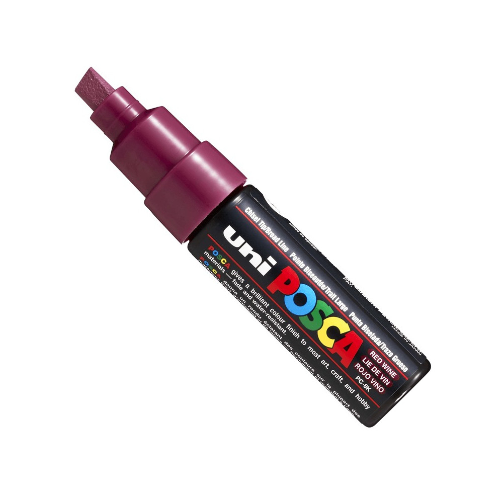 Marker Posca PC-8K - Uni - czerwony, red wine