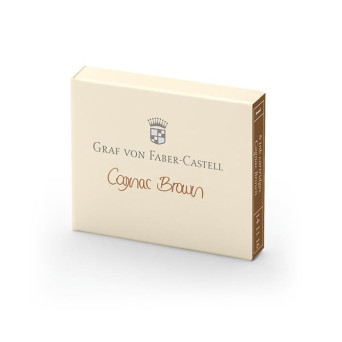 Naboje do piór wiecznych - Graf Von Faber-Castell - Cognac Brown, 6 szt.