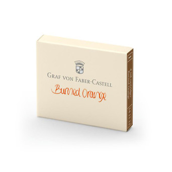 Calligraphy ink cartridges - Graf Von Faber-Castell - Burned Orange, 6 pcs.