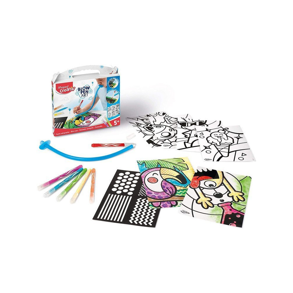 Set of Blow Pen Pop Art pens - Maped - 6 colors
