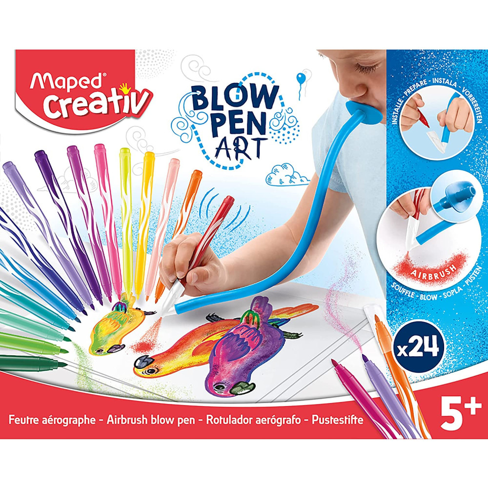Set of Blow Pen Art pens - Maped - 24 colors