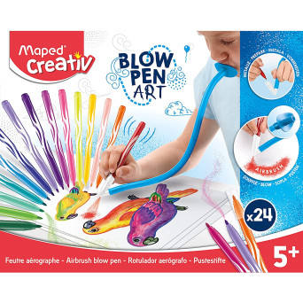 Zestaw flamastrów dmuchanych Blow Pen Art - Maped - 24 kolory