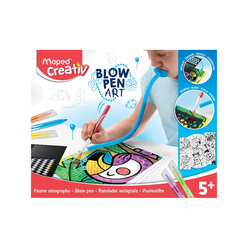 Set of Blow Pen Pop Art pens - Maped - 6 colors