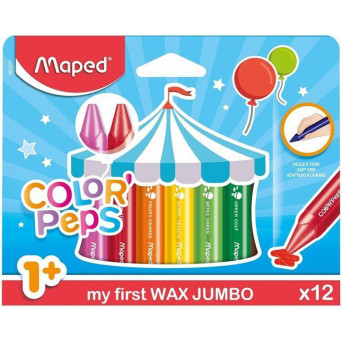 Zestaw kredek świecowych Jumbo Color'Peps - Maped - 12 kolorów