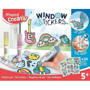 Set of gel paints for Window Stickers - Maped - 5 colors