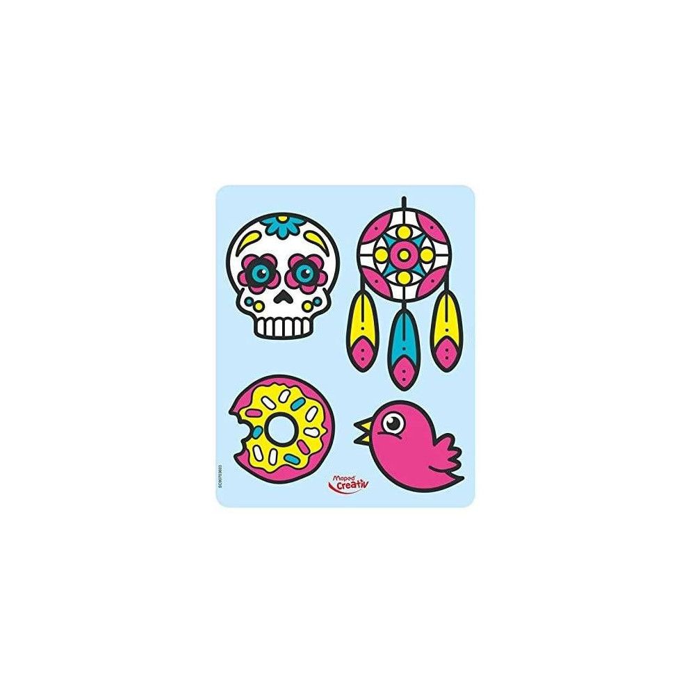 Zestaw farb witrażowych do naklejek Window Stickers - Maped - 5 kolorów
