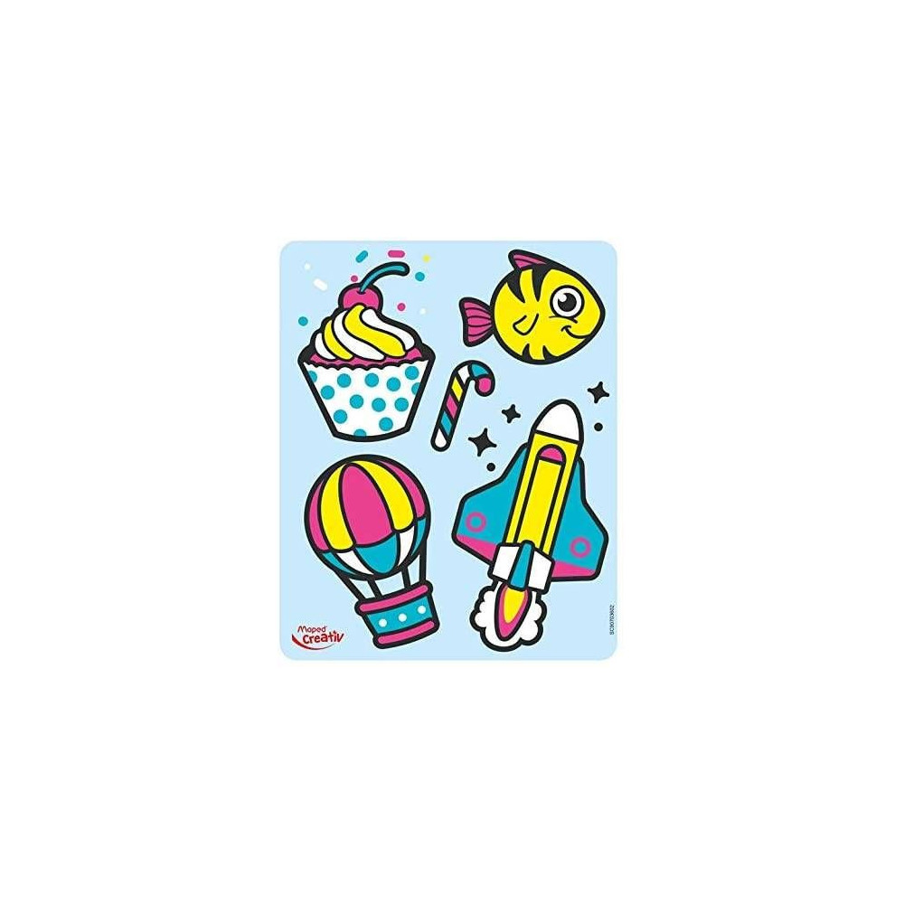 Zestaw farb witrażowych do naklejek Window Stickers - Maped - 5 kolorów