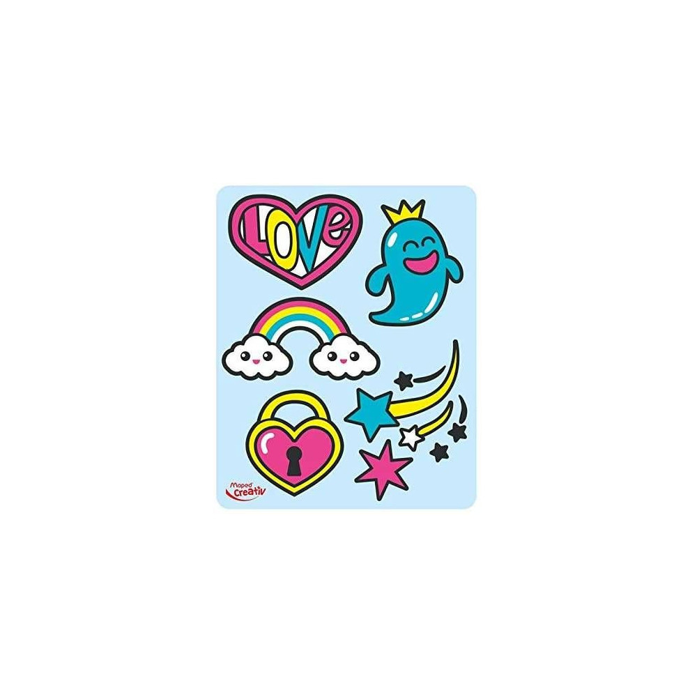 Zestaw farb witrażowych do naklejek Window Stickers - Maped - 5 kolorów