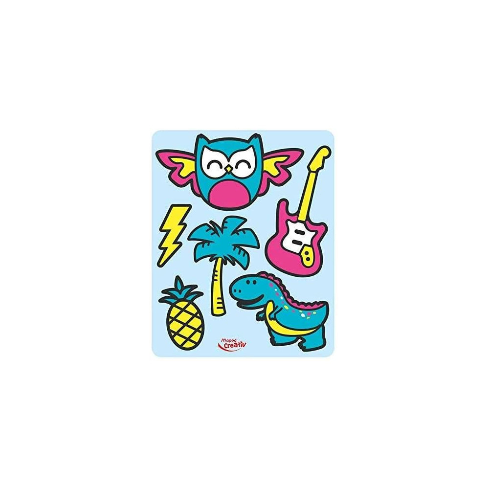 Zestaw farb witrażowych do naklejek Window Stickers - Maped - 5 kolorów