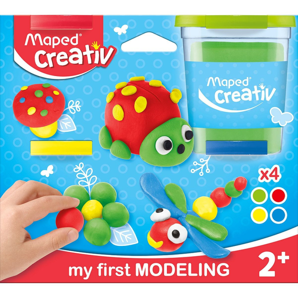 Zestaw masy plastycznej Creativ dla maluchów - Maped - 4 kolory x 120 g
