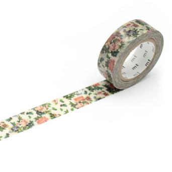 Taśma papierowa washi - MT Masking Tape - Mini Flower Botanical Art, 10 m