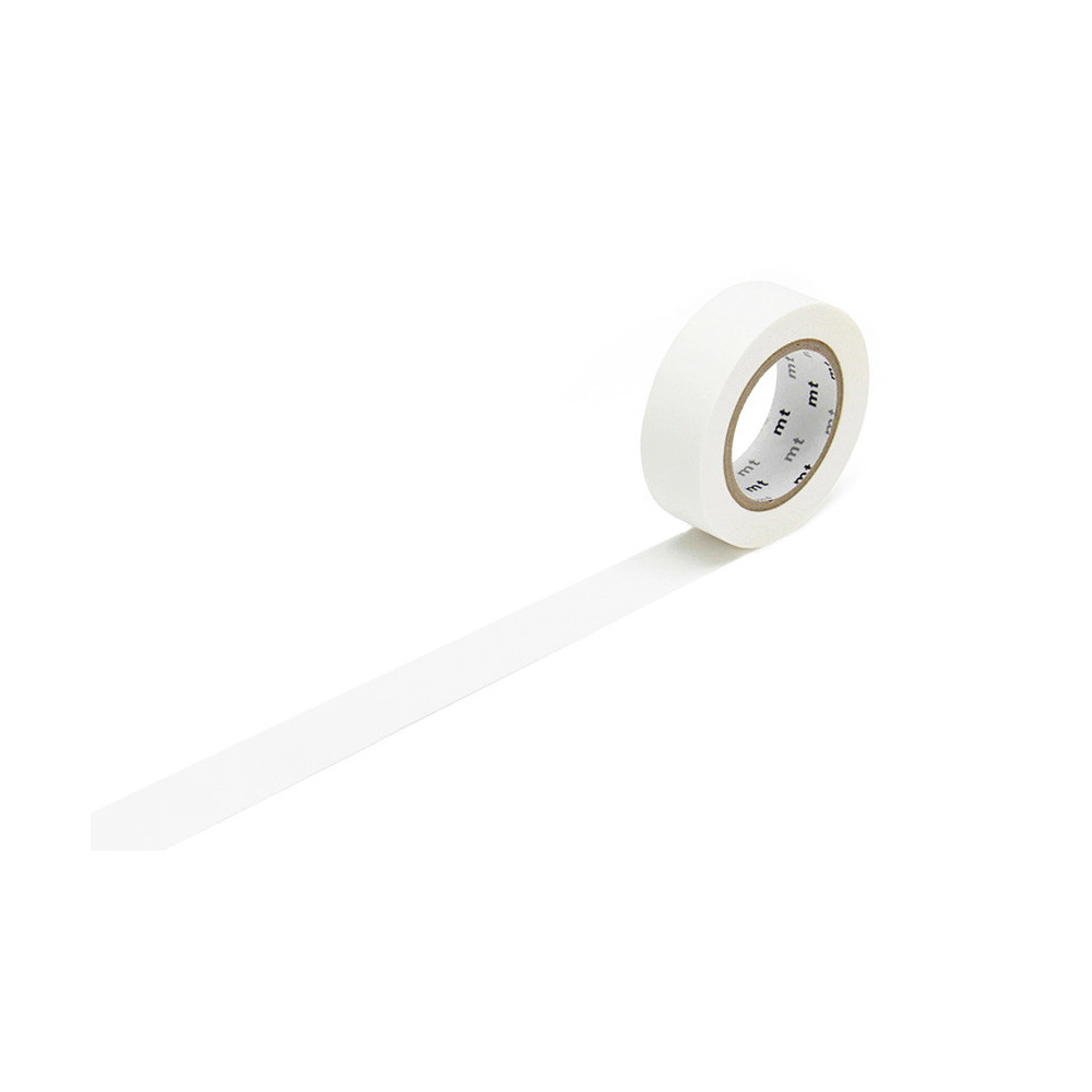 Washi tape - MT Masking Tape - Matte White, 7 m