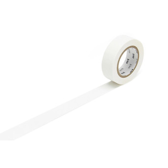 Washi tape - MT Masking Tape - Matte White, 7 m