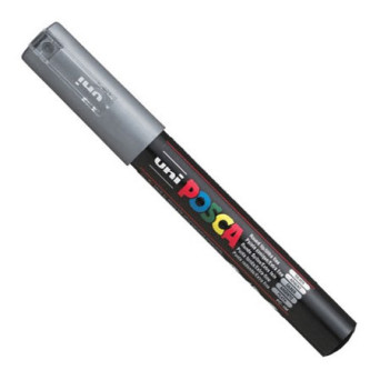 Marker Posca PC-1M - Uni - srebrny, silver