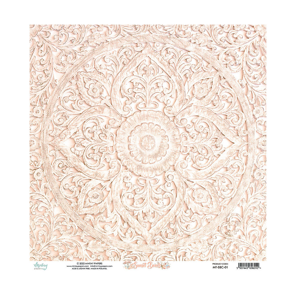 Papier do scrapbookingu 30,5 x 30,5 cm - Mintay - Sunset Beach 01