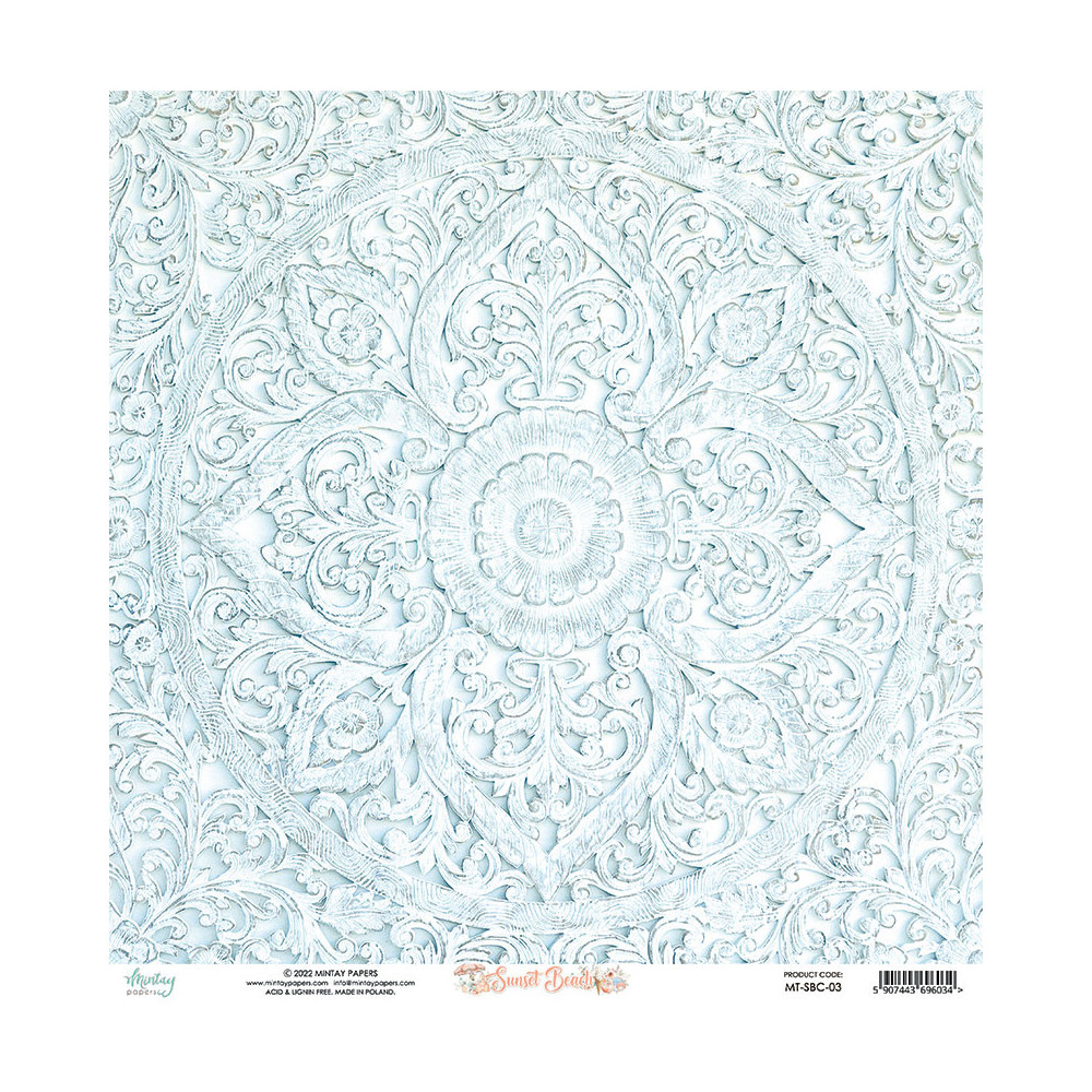 Scrapbooking paper 30,5 x 30,5 cm - Mintay - Sunset Beach 03