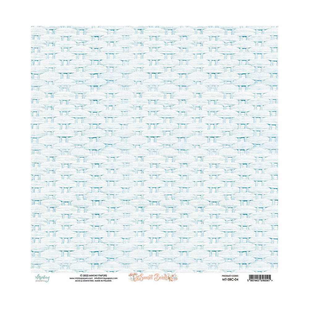 Papier do scrapbookingu 30,5 x 30,5 cm - Mintay - Sunset Beach 04