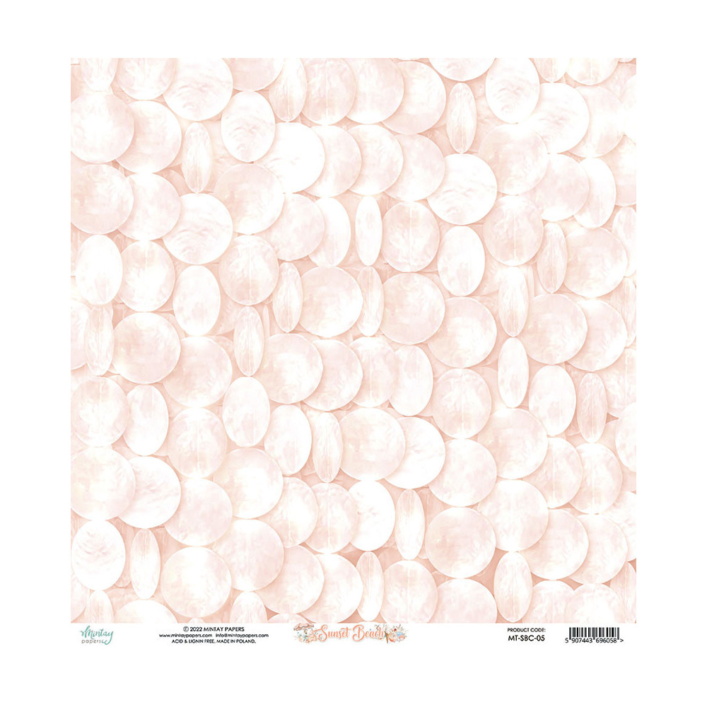 Scrapbooking paper 30,5 x 30,5 cm - Mintay - Sunset Beach 05