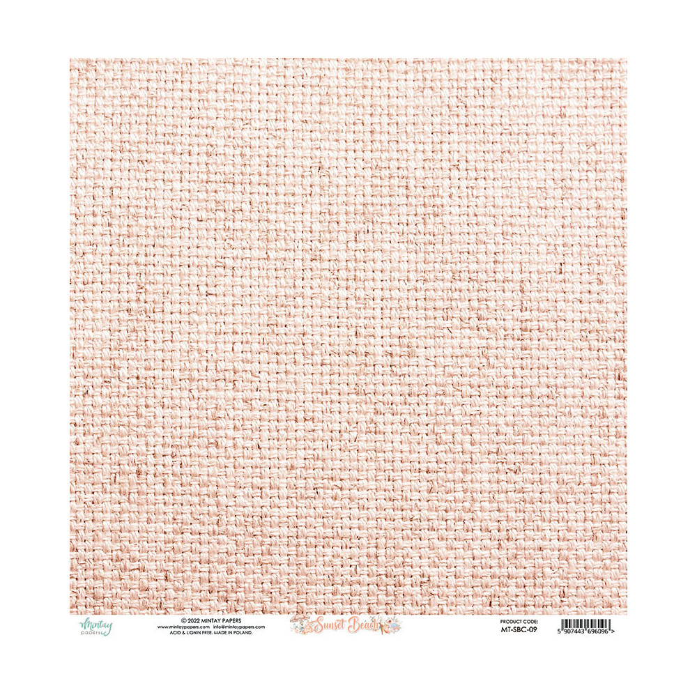 Set of scrapbooking papers 30,5 x 30,5 cm - Mintay - Sunset Beach