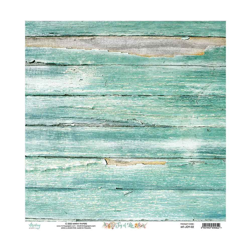 Scrapbooking paper 30,5 x 30,5 cm - Mintay - Joy of Life 02