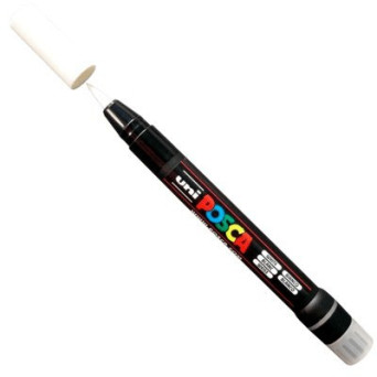 Marker pędzelkowy Posca PCF-350 - Uni - biały, white