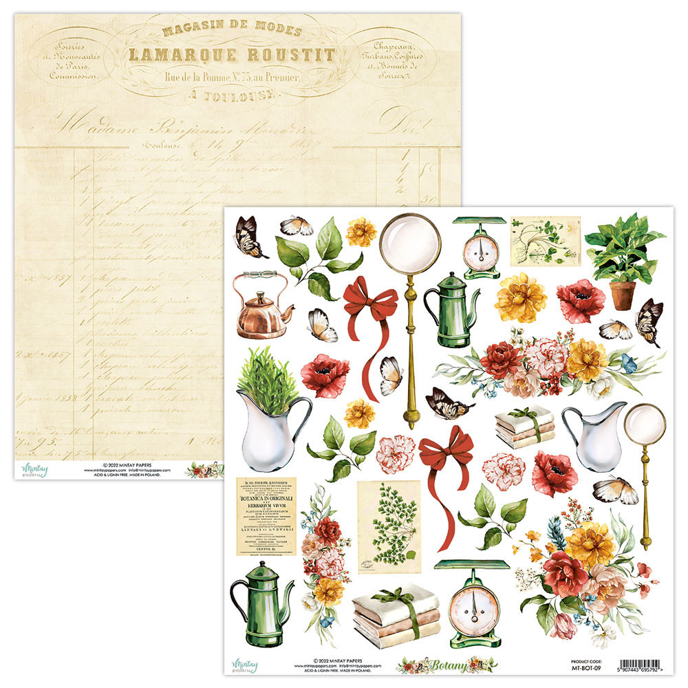 Elements for cutting 30,5 x 30,5 cm - Mintay - Botany