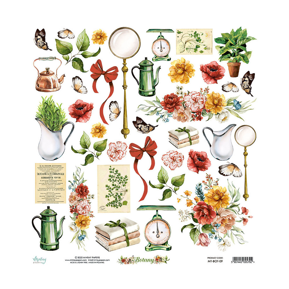 Elements for cutting 30,5 x 30,5 cm - Mintay - Botany