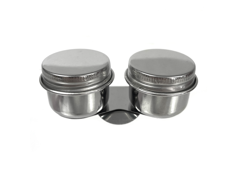 Double metal dipper - Renesans - 4,2 cm