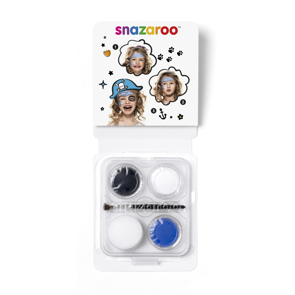 Zestaw do malowania twarzy - Snazaroo - Blue Pirate, Pirat
