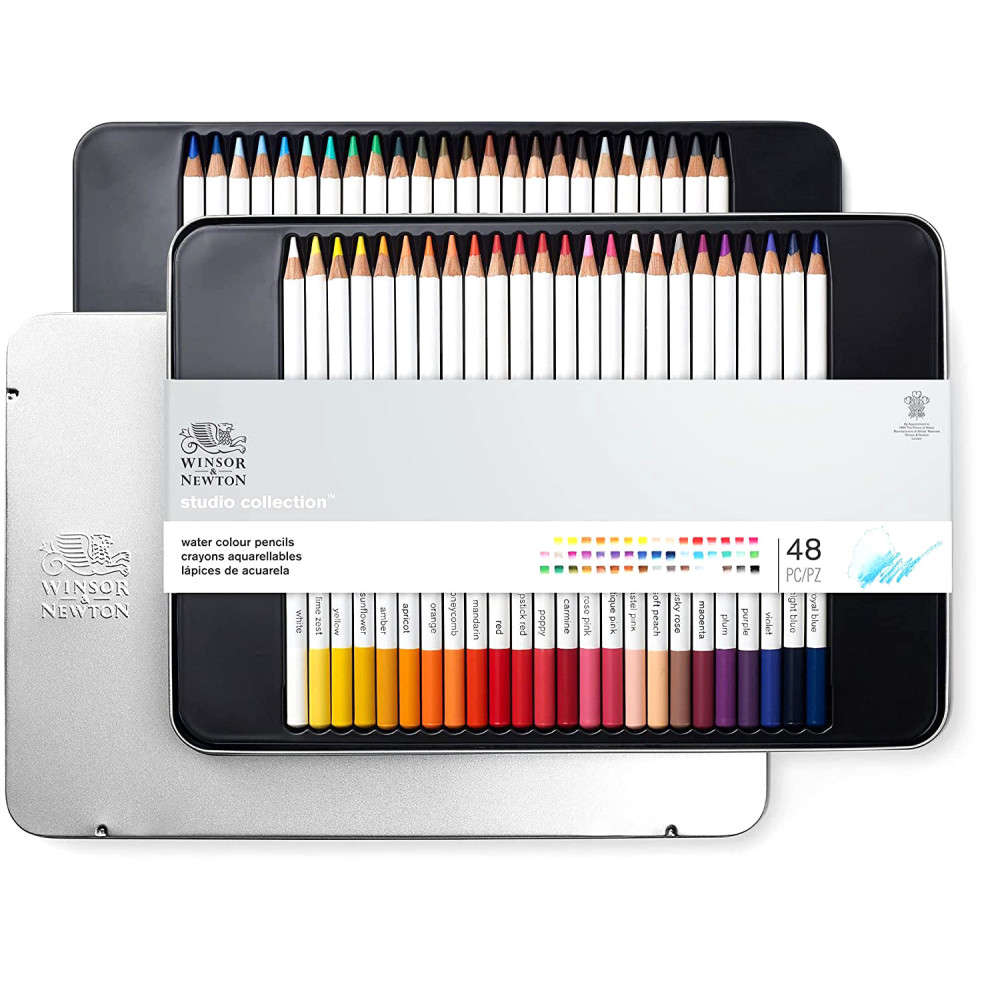 Zestaw kredek akwarelowych Studio Collection - Winsor & Newton - 48 kolorów
