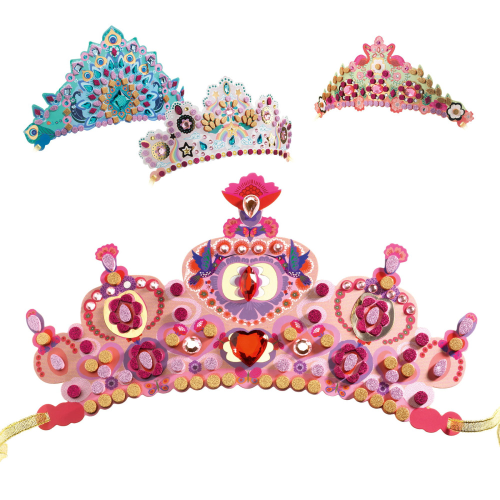 Do it yourself, mosaic tiaras to decorate - Djeco