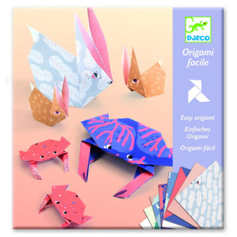 Set for origami - Djeco - Family, 28 pcs.