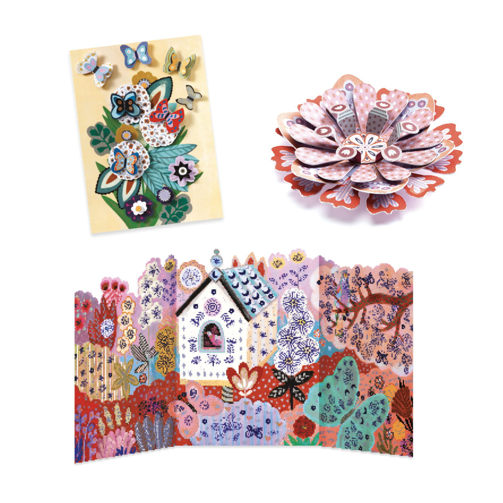 Zestaw kreatywny dla dzieci 6 w 1 - Djeco - Ogród