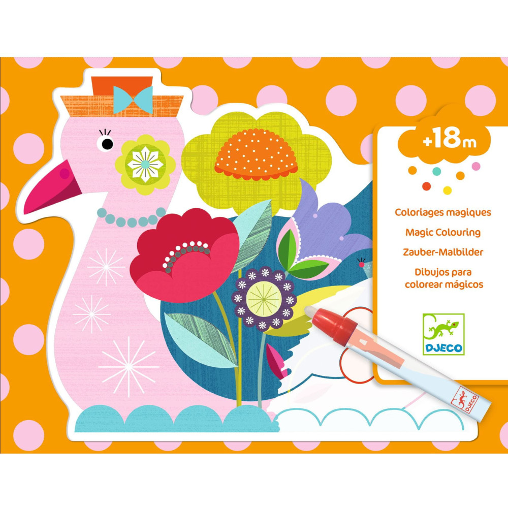 Water coloring book - Djeco - Colorful Animals