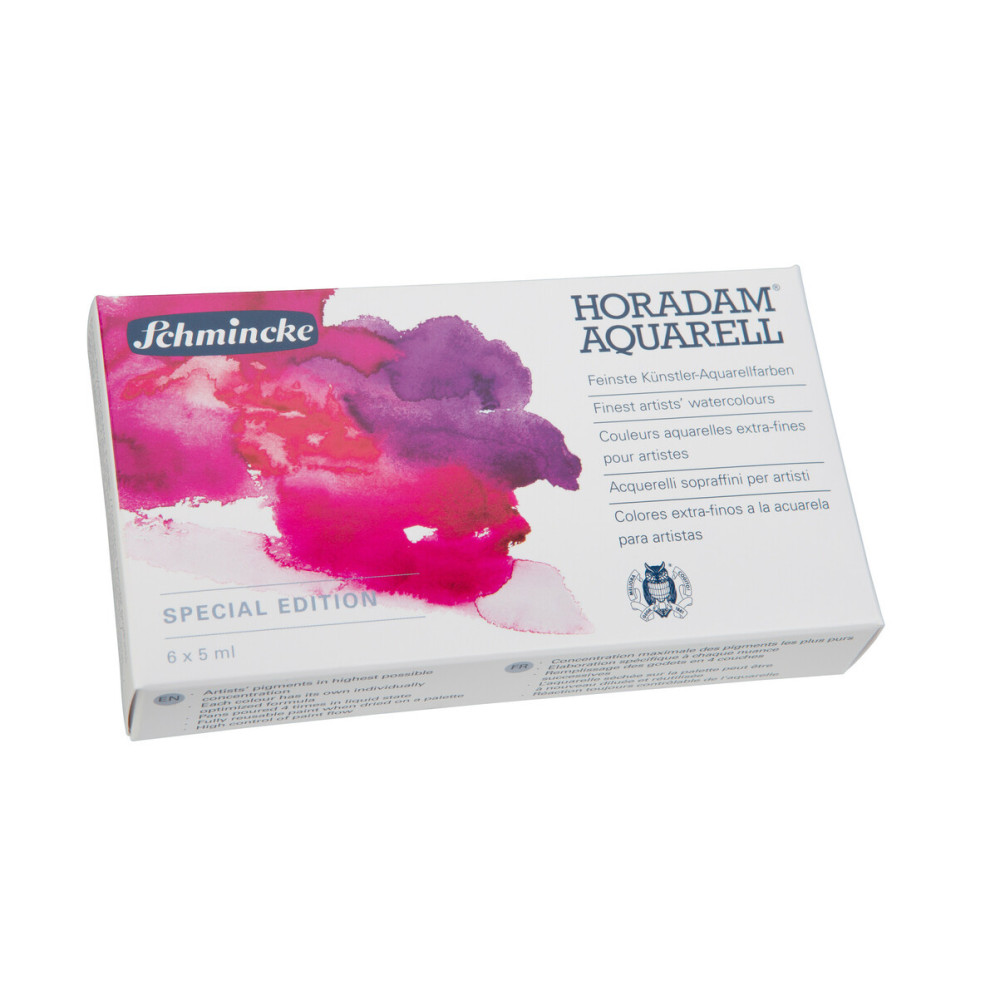 Zestaw farb akwarelowych Horadam Aquarell - Schmincke - 6 x 5 ml