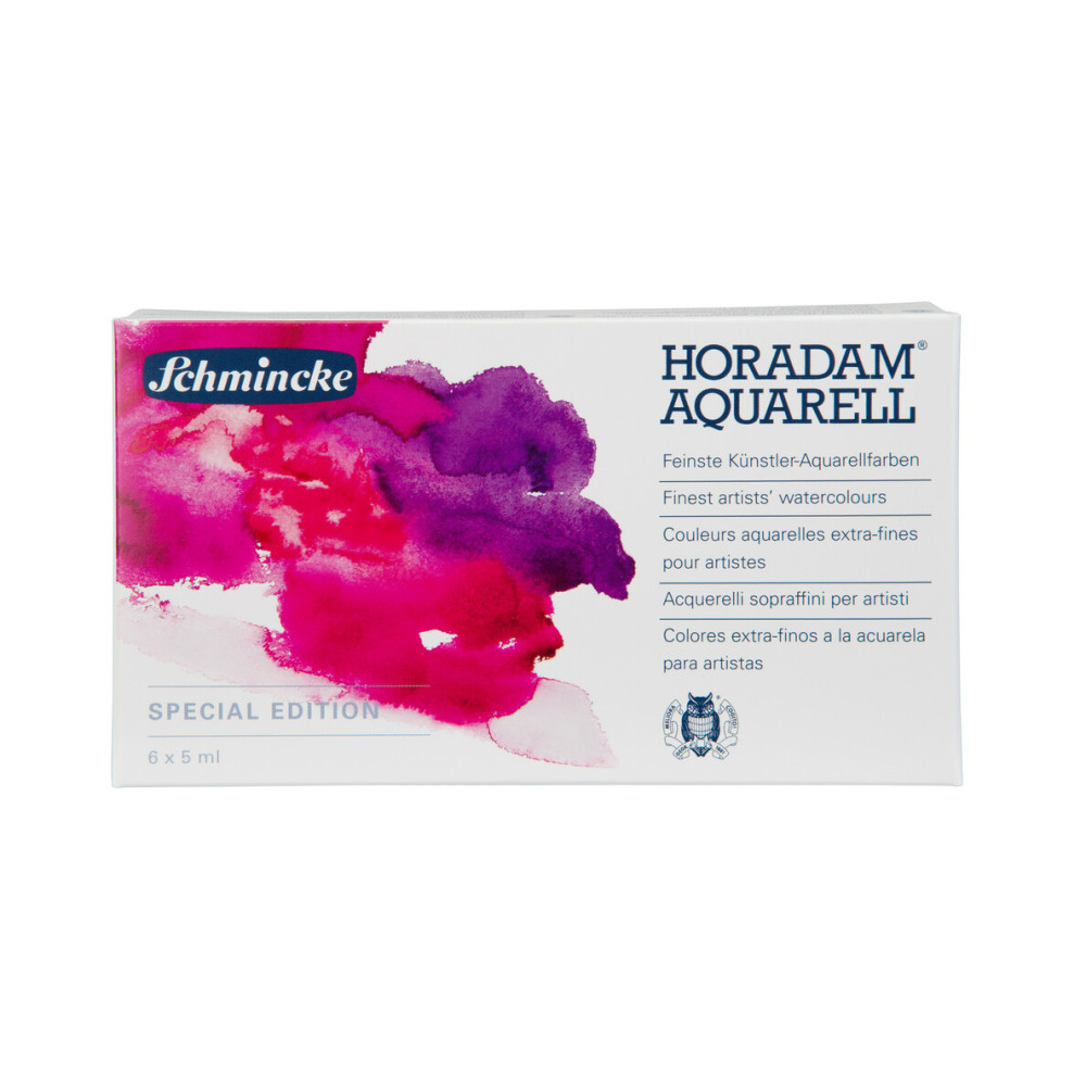 Set of Horadam Aquarell watercolor paints - Schmincke - 6 x 5 ml