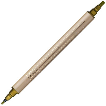 ZIG Metallic Writer Marker - Kuretake - dual tip, gold