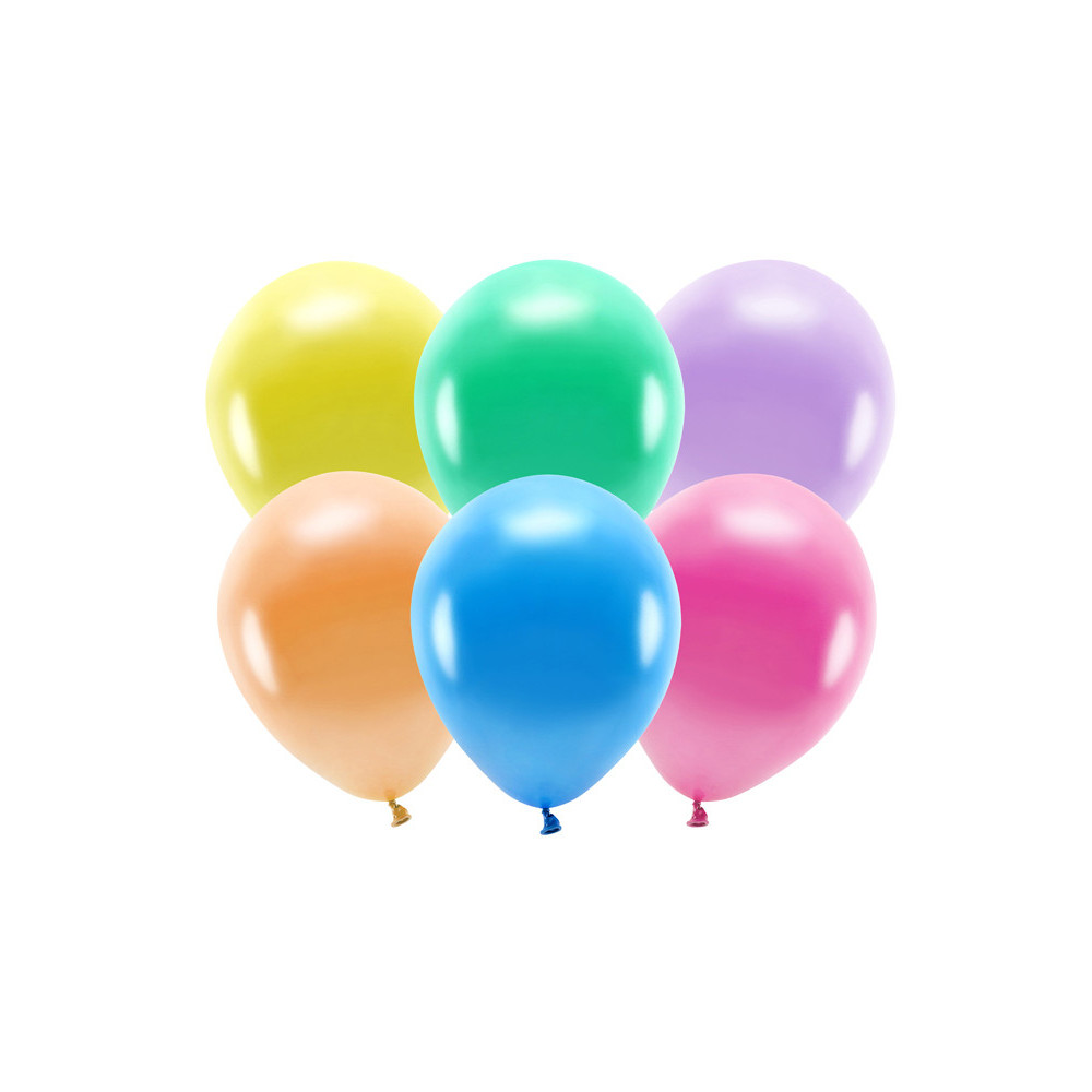Balony lateksowe Eco, pastelowe - kolorowe, 26 cm, 10 szt.