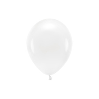Latex Pastel Eco balloons - white, 26 cm, 10 pcs.