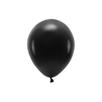 Latex Pastel Eco balloons - black, 26 cm, 10 pcs.
