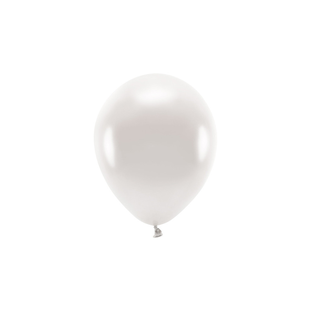 Latex Metallic Eco balloons - pearl, 30 cm, 10 pcs.