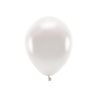 Balony lateksowe Eco, metalizowane - perłowe, 30 cm, 10 szt.