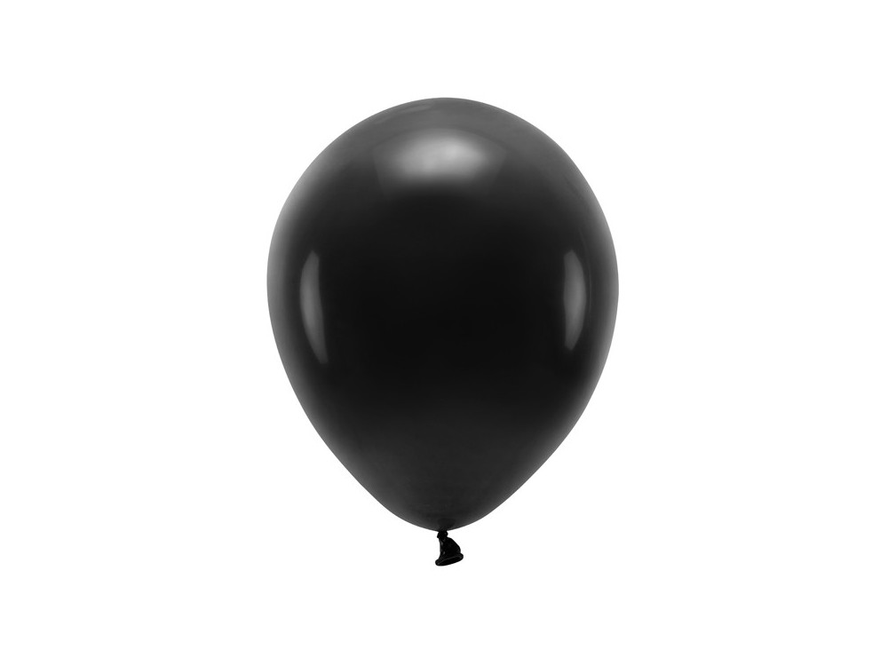 Latex Pastel Eco balloons - black, 30 cm, 10 pcs.