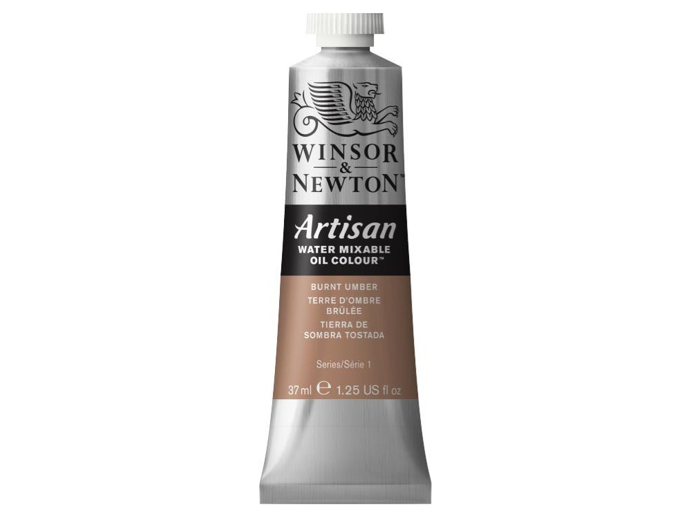 Farba olejna Artisan Water - Winsor & Newton - Burnt Umber, 37 ml
