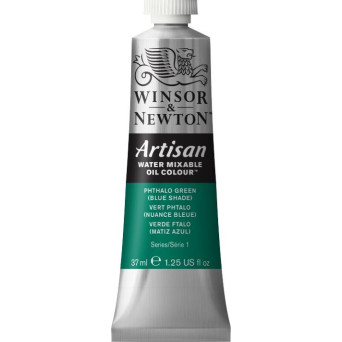 Artisan Water oil paint - Winsor & Newton - Phthalo Green (blue shade), 37 ml
