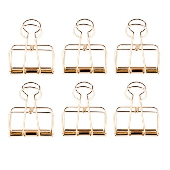 Office binder clips - Rico Design - gold, 19 mm, 6 pcs.