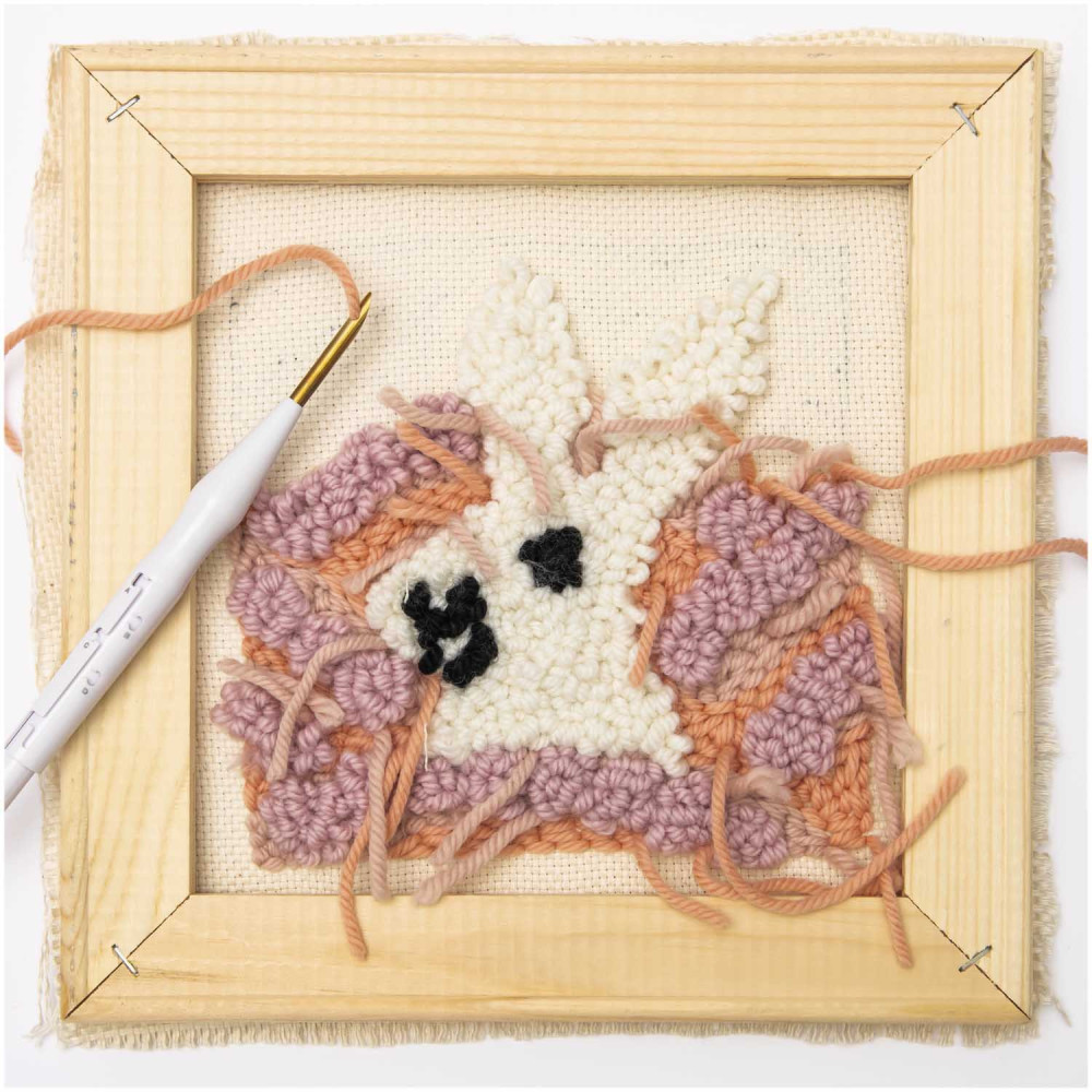 Ramka do wyszywania, drewniana - Rico Design - 20 x 20 cm